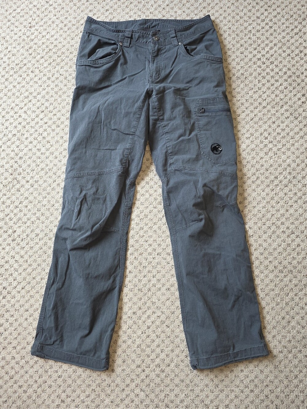 Mammut Men's Slate Gray Cargo Pants with Side Pocket